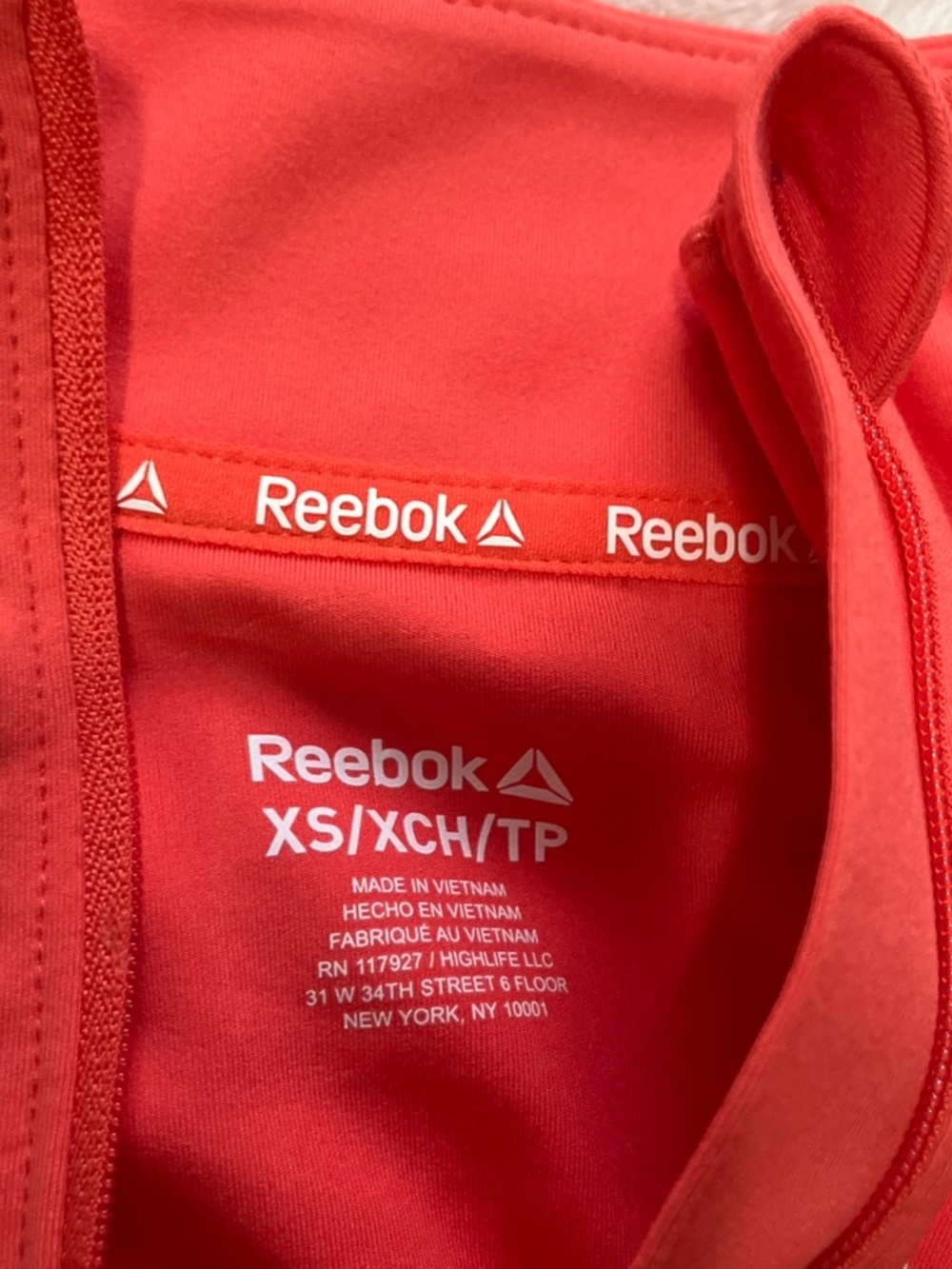 orange rebook hoodie